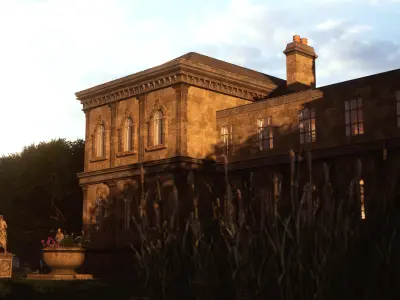 Modular English Mansion Environment Low-poly 3D model