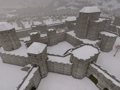 Basic Medieval Castle  3D model