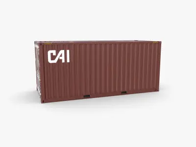 20ft Shipping Container CAI v1 3D model
