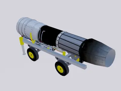 General Electric F414 3D model