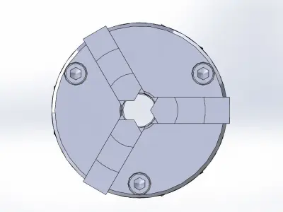 3 JAW CHUCK Free 3D model
