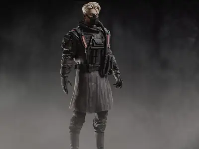 Ursus Soldier Low-poly 3D model