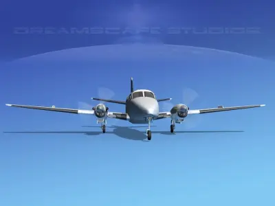 Beechcraft B99 Bahamas Charter 3D model