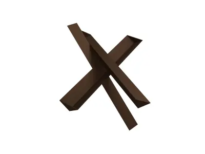 Anti-tank Obstacle v1 002 Low-poly 3D model