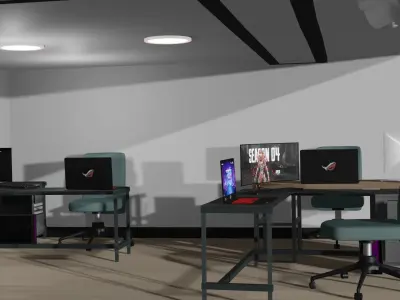 Small Office 101 Free low-poly 3D model