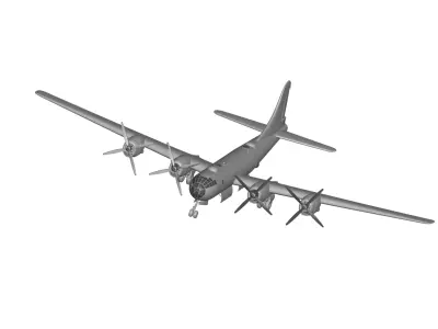 B-29 Superfortress 3D model