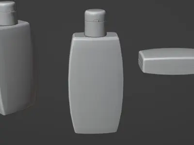 Cosmetic Bottle - Game Asset for mobile with PBR textures Low-poly 3D model