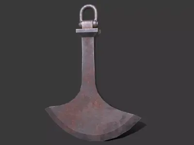 swinging blade trap Low-poly 3D model