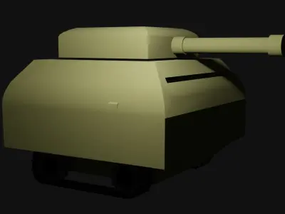 lowpolyTank tank Free 3D model