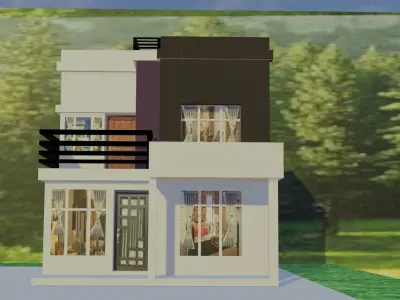 house design for gaming Free 3D model