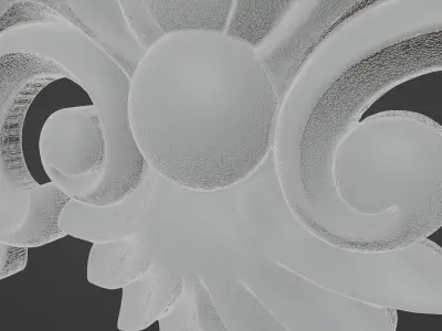 Free CNC model 1 Sculpted Ornament Free 3D print model