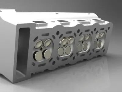 Engine head 3D model