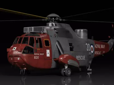 Westland Sea King HAR5 Royal Navy 3D model