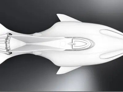 Stingray Submarine scale model 3D print model