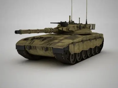 Tank Simple Low-poly 3D model