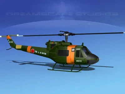 Bell UH-1B Iroquois JDF 3D model