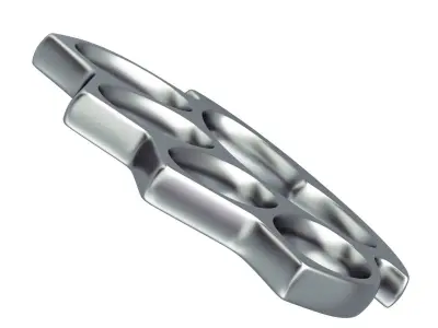 Knuckle metal ring 3D model