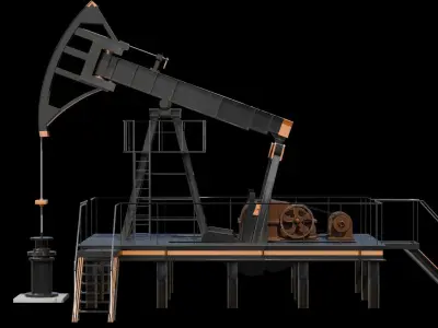 Oil PumpJack 3D model