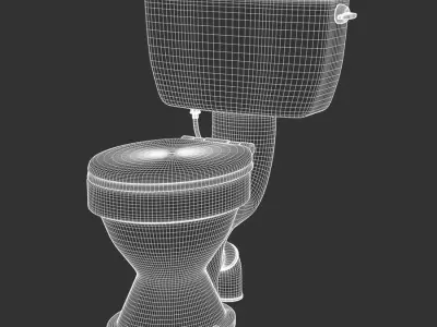  Bathroom Classic Toilet Model, White 