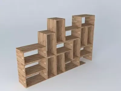 bookcase bookshelf Free 3D model