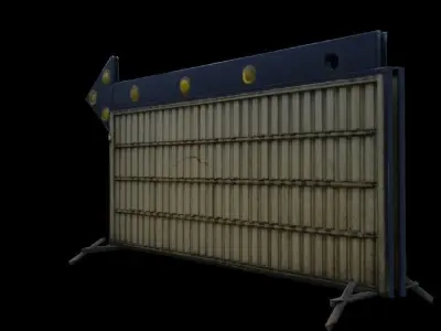 Derelict Road Sign Free low-poly 3D model