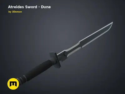 Atreides Sword 1 - Dune 3D print model purchase