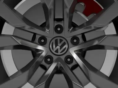 VW Beetle TDI 2012 wheel 3D model