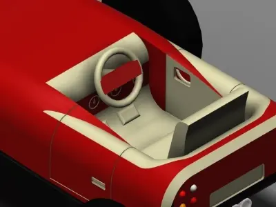 Vintage f1 design Free 3D model