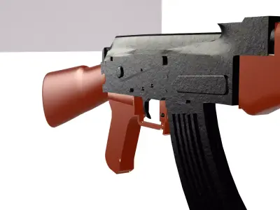 AK47 High Poly 3D Model  Ultra Detailed Game  Cinematic Asset 3D model