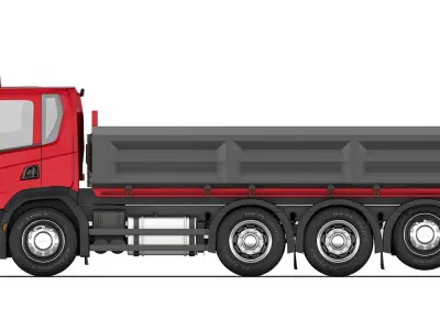 Truck P500 tipper 2018 3D model