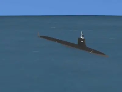 Virginia Class SSN 779 USS New Mexico 3D model