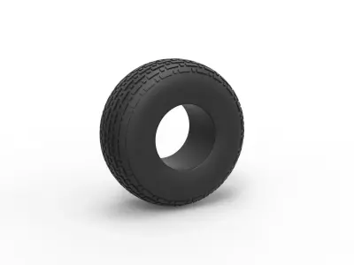 Low pressure tire 5 Scale 1 to 25 3D print model