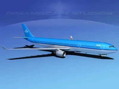 Airbus A330-300 KLM 3D model