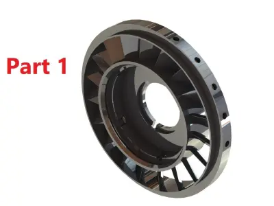 Torque convertor reactor - SolidWorks 3D model