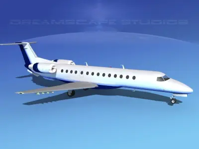 Embraer ERJ-135 Baltic Jet 3D model