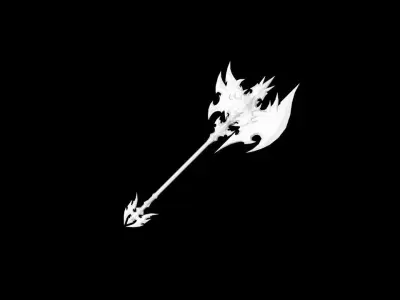 Succubus Axe Low-poly 3D model