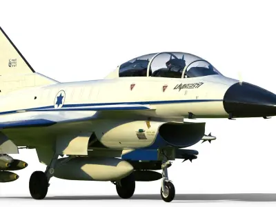 IAI Lavi fighter 3D model