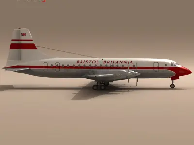 Bristol Britannia 3D model