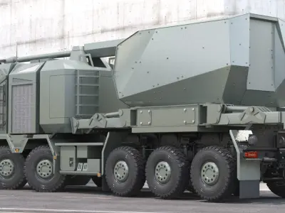 HX3 self propelled howitzer 3D model