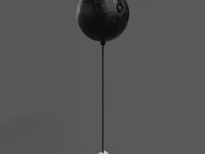 Naval mine detailed 3D model 3D model