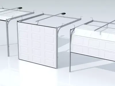 Metal Door Roller Shutter 3D model