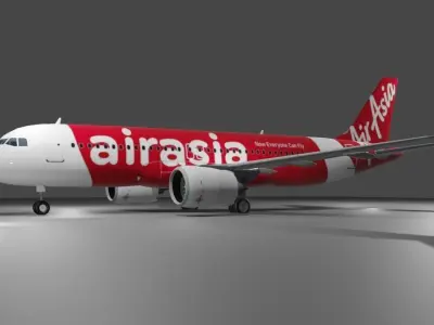 Airbus a320neo Multilivery pack 4 liveries Low-poly 3D model