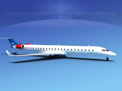 Bombardier CRJ900 SAS 3D model