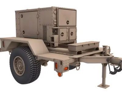Military Generator MEP 803A 3D model