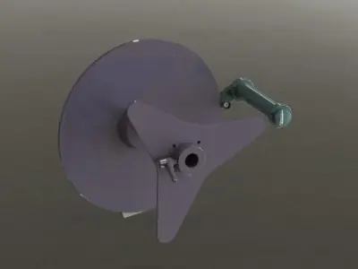 Spring tension system of laminated machine 3D model