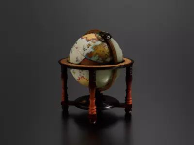 Antique Globe 4 3D print model