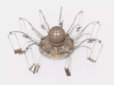 Abandoned Octopus Swing 3D model
