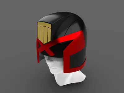 Judge Dredd Helmet 3D print model buy