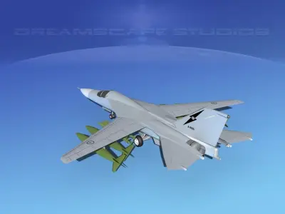General Dynamics FB-111 Aardvark V10 3D model