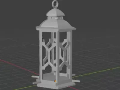 Lamp-Shaped Bird Feeder 3D Model 3D print model